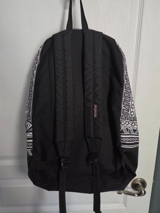 Jansport Superbreak Backpack Jazzy Geo Black White Aztec Black Label T60 G main image 8